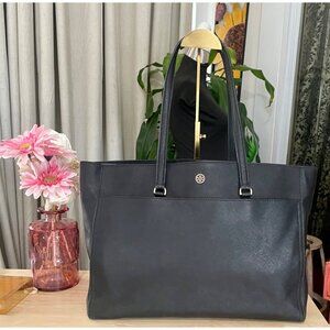 AUTHENTIC TORY BURCH BLACK ROBINSON HANDBAG